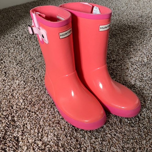 Hunter Other - 🔴SOLD🔴Girls Pink Hunter Boots US size 13